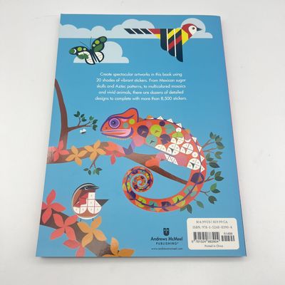Full Color Custom Sticker Book Printing Paperback / Hardcover For Relaxing